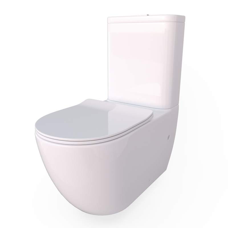 Orbit Wall Faced Toilet Suite Gloss White