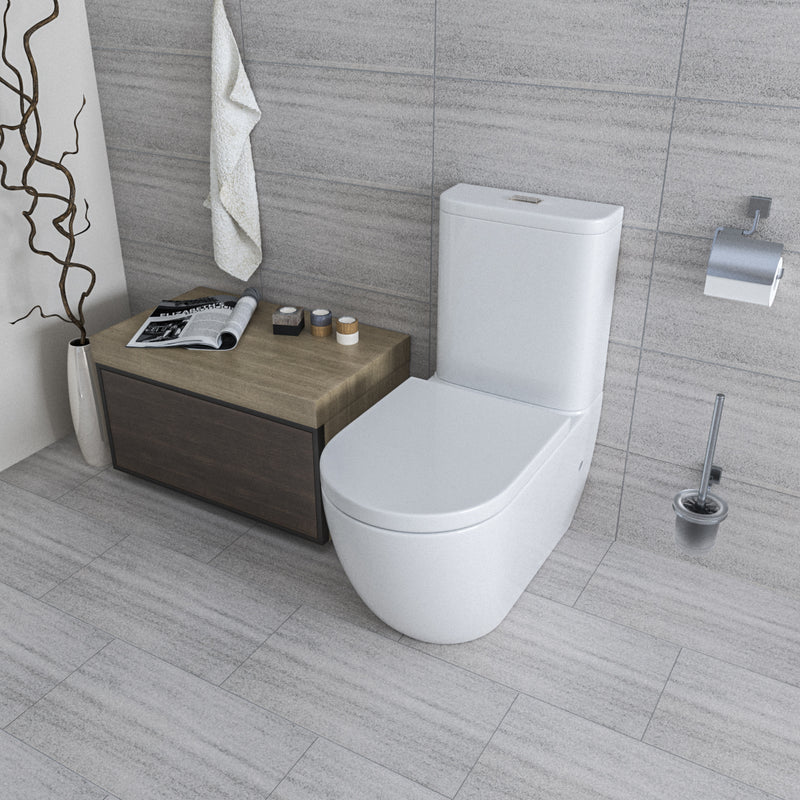 Orbit Wall Faced Toilet Suite Gloss White