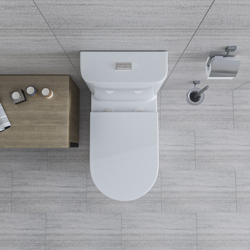 Orbit Wall Faced Toilet Suite Gloss White